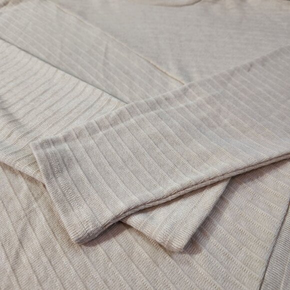 Fortune & Ivy Off White Long Sleeve Mock Neck Knit Top Women's Size L - Picture 10 of 13